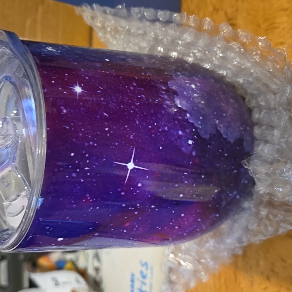 Stemless Wine Tumbler With Lid And 2 Straws, New